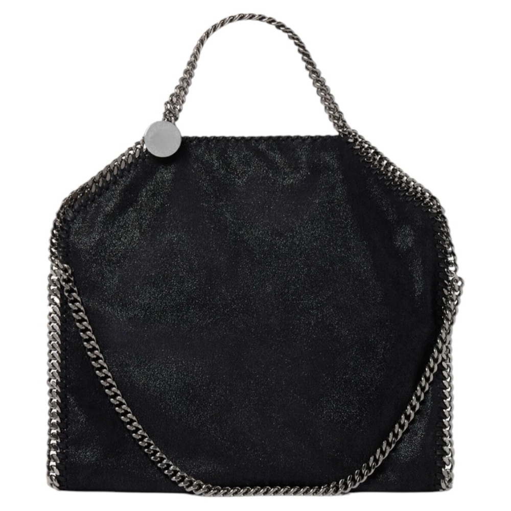 Authentic Stella McCartney iconic black silver Falabella tote bag NEW NWOT - Picture 5 of 11